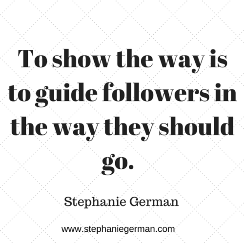 Show the way is to guide